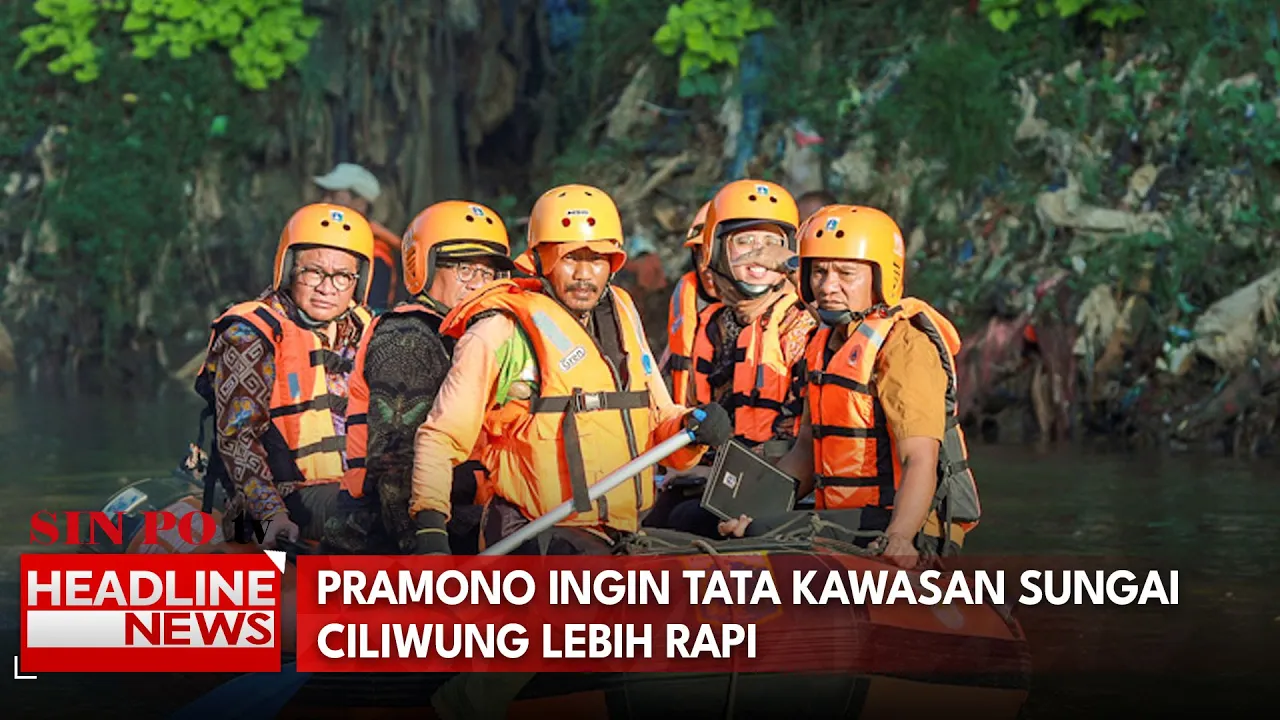 Pramono Ingin Tata Kawasan Sungai Ciliwung Lebih Rapi