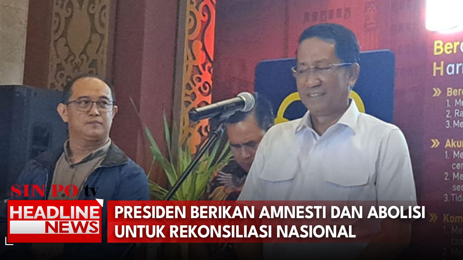 Presiden Berikan Amnesti dan Abolisi untuk Rekonsiliasi Nasional