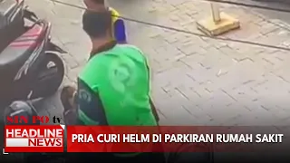 Pria Curi Helm di Parkiran Rumah Sakit