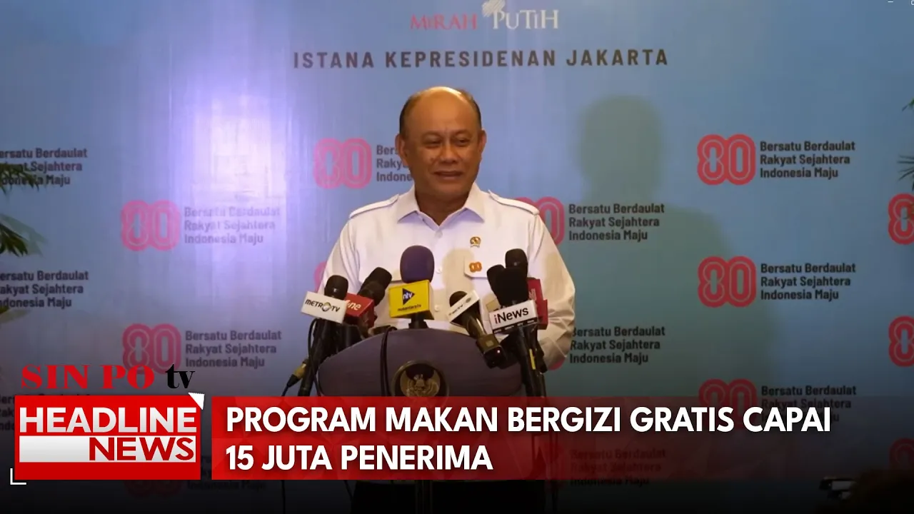 Program Makan Bergizi Gratis Capai 15 Juta Penerima