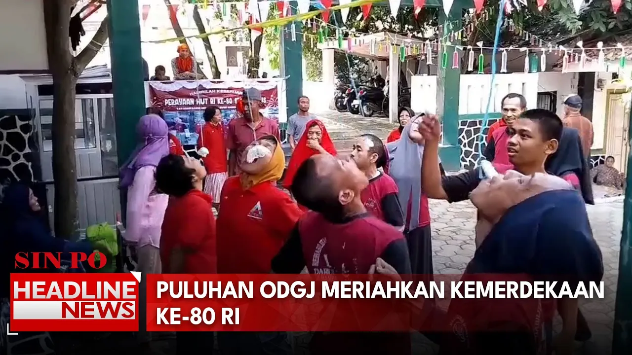 Puluhan ODGJ Meriahkan Kemerdekaan RI Ke-80