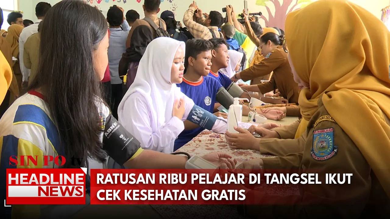 Ratusan Ribu Pelajar di Tangsel Ikuti Cek Kesehatan Gratis