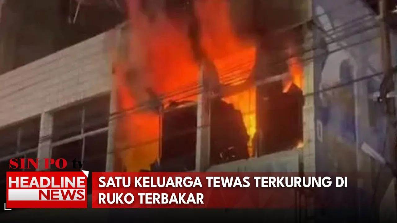 Satu Keluarga Tewas Terkurung Di Ruko Terbakar
