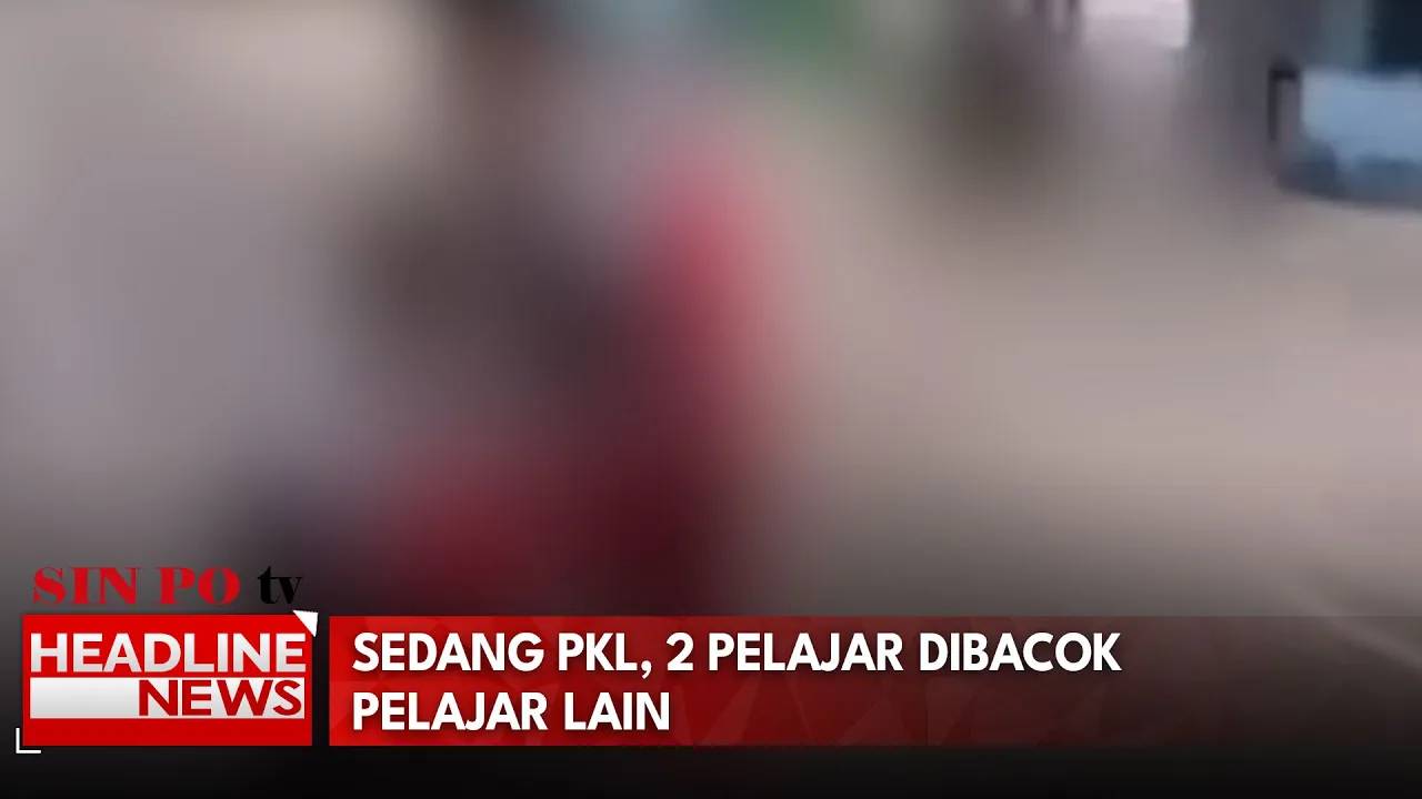Sedang PKL, 2 Pelajar Dibacok Pelajar Lain