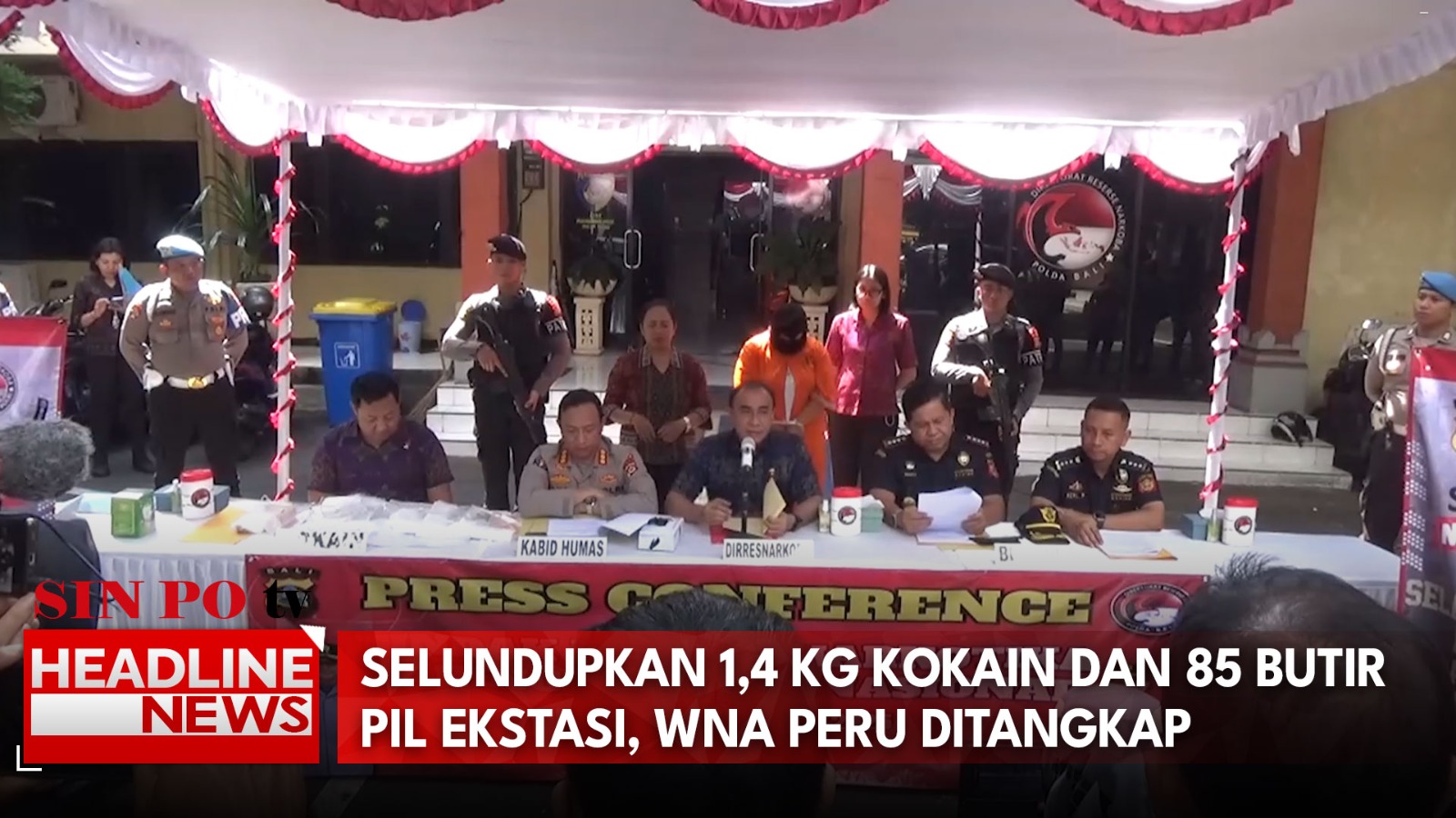 Selundupkan 1,4 Kg Kokain dan 85 Butir Pil Ekstasi, WNA Peru Ditangkap