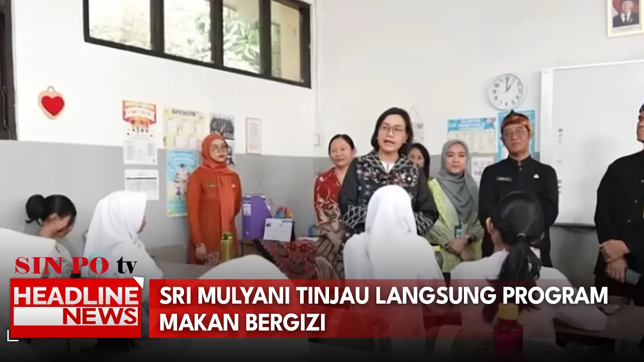 Sri Mulyani Tinjau Langsung Program Makan Bergizi