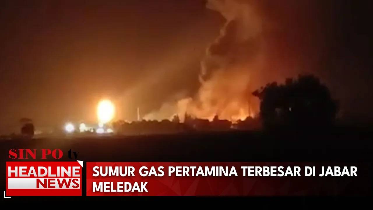Sumur Gas Pertamina Terbesar di Jabar Meledak