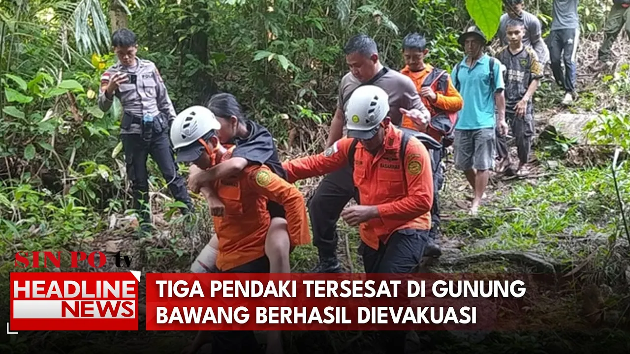 Tiga Pendaki Tersesat Di Gunung Bawang Berhasil Dievakuasi
