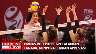 Timnas Voli Putri U-21 Kalahkan Kanada, Menpora Berikan Apresiasi