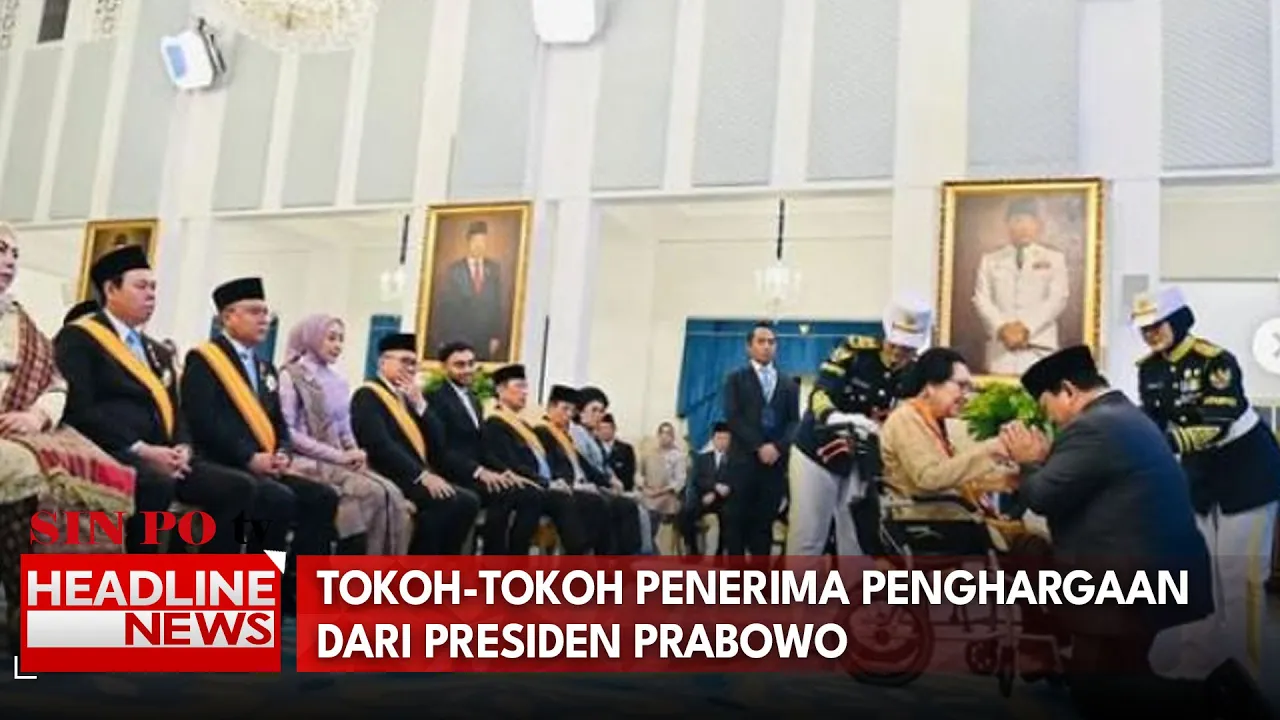 Tokoh-Tokoh Penerima Penghargaan Dari Presiden Prabowo