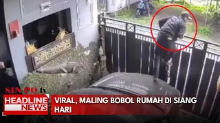 Viral, Maling Bobol Rumah Di Siang Hari