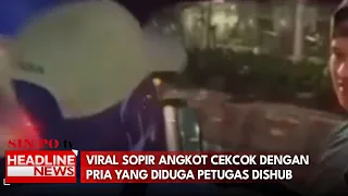 Viral, Sopir Angkot Cekcok dengan Pria yang Diduga Petugas Dishub