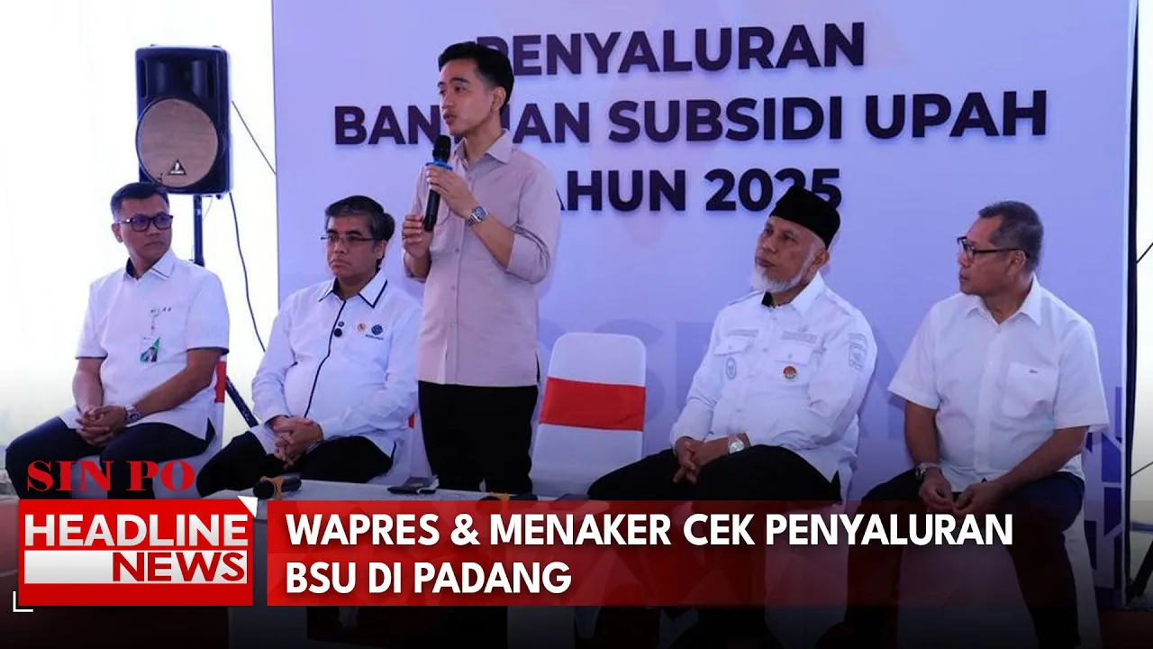 Wapres & Menaker Cek Penyaluran BSU di Padang