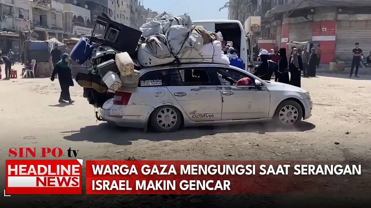 Warga Gaza Mengungsi Saat Serangan Israel Makin Gencar