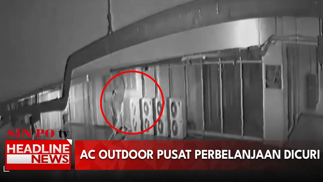 2 Pengangguran Curi AC Outdoor Di Mall