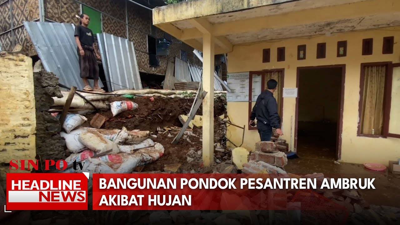 Bangunan Pondok Pesantren Ambruk Akibat Hujan
