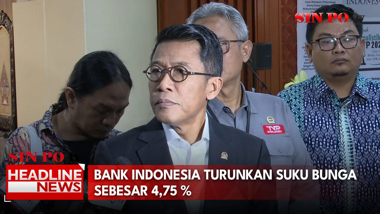 Bank Indonesia Turunkan Suku Bunga Sebesar 4,75 %