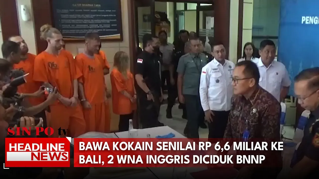 Bawa Kokain Senilai Rp. 6,6 Miliar ke Bali, 2 WNA Inggris Diciduk BNNP