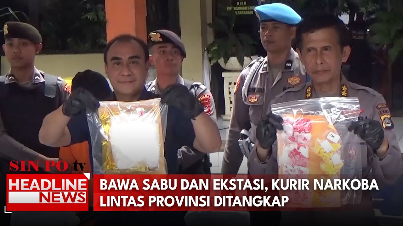 Bawa Sabu Dan Ekstasi, Kurir Narkoba Lintas Provinsi Ditangkap