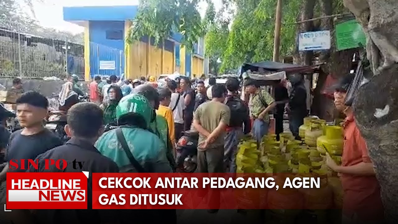 Cekcok Antar Pedagang, Agen Gas Ditusuk
