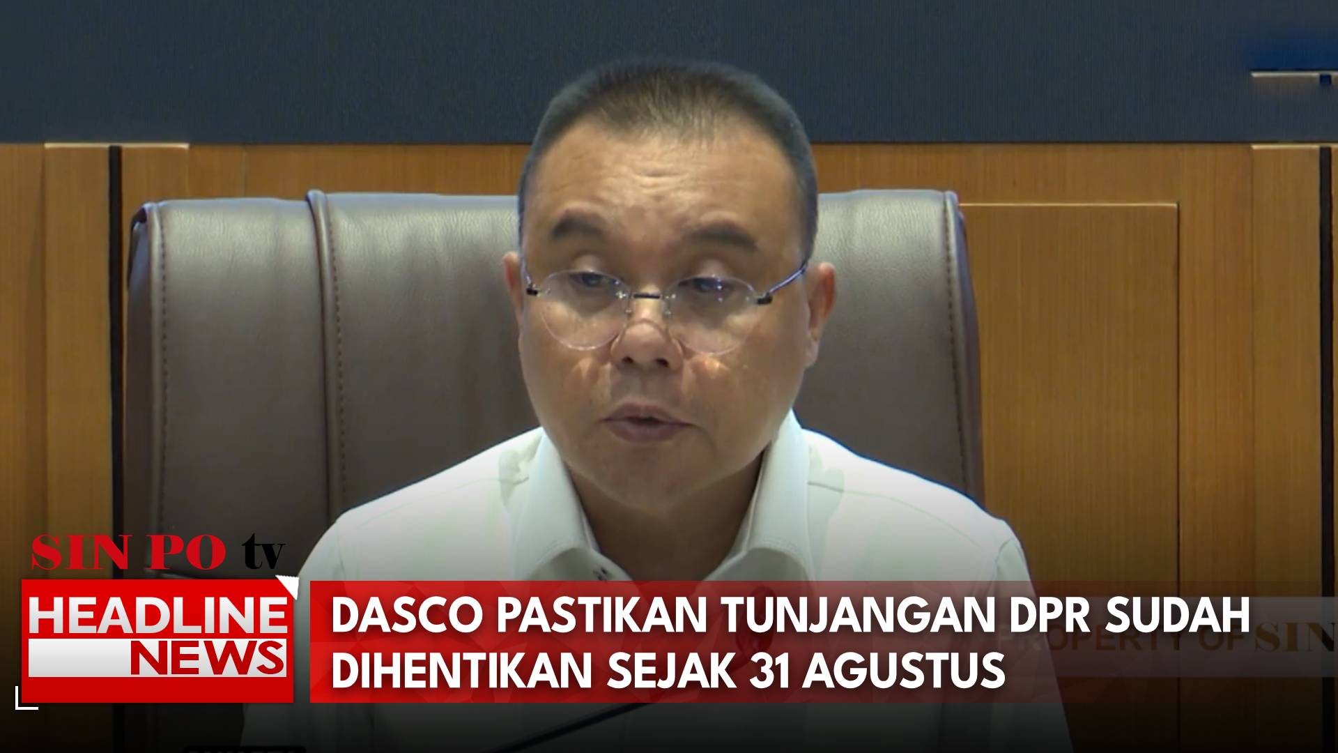 Dasco Pastikan Tunjangan DPR Sudah Dihentikan Sejak 31 Agustus