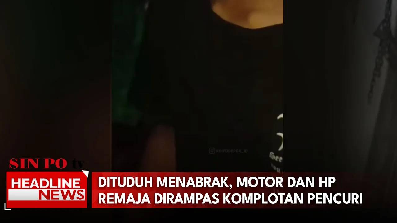 Dituduh Menabrak, Motor dan HP Remaja Dirampas Komplotan Pencuri