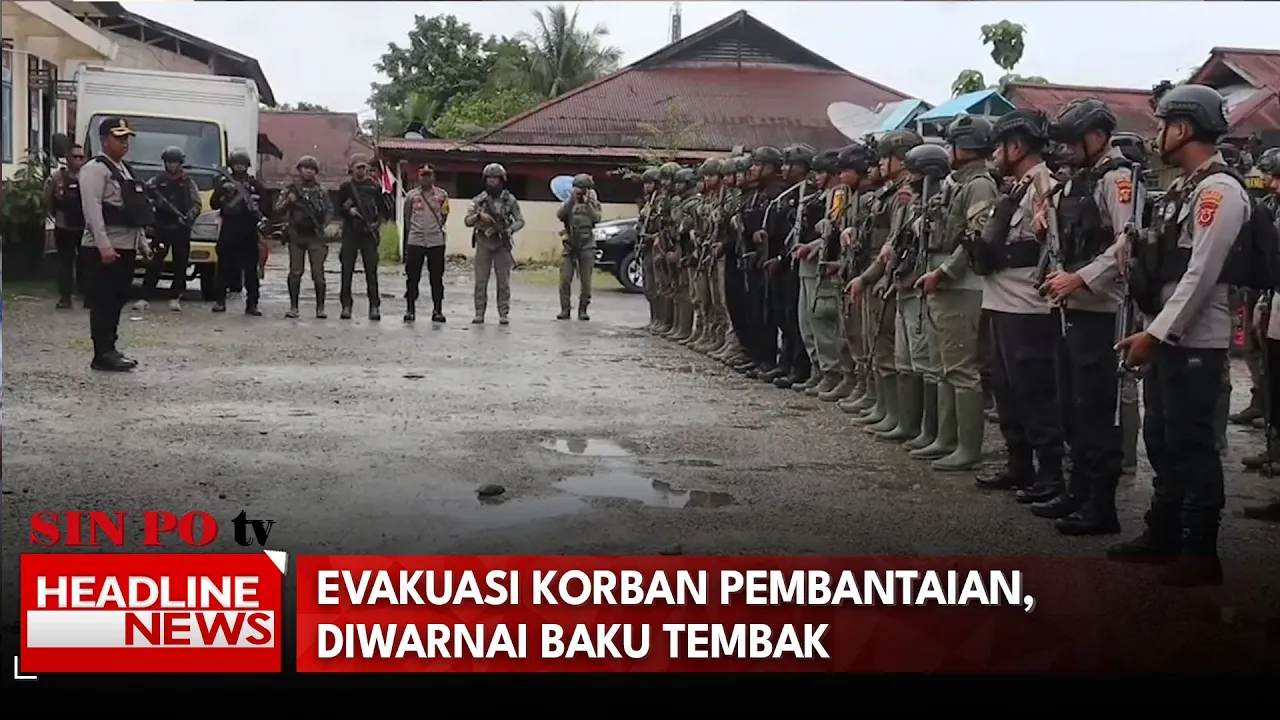 Evakuasi Korban Pembantaian, Diwarnai Baku Tembak Polisi Dengan KKB