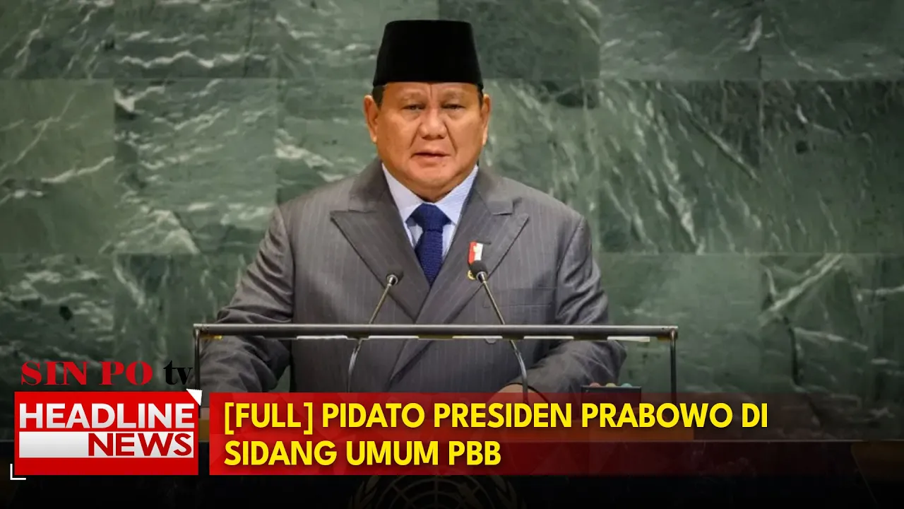 [FULL] Pidato Presiden Prabowo di Sidang Umum PBB, Gaunkan Palestina Merdeka