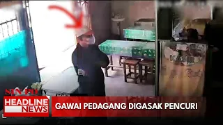Gawai Pedagang Digasak Pencuri