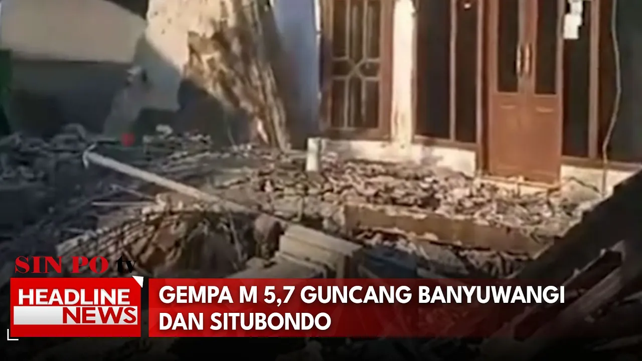 Gempa M 5,7 Guncang Banyuwangi dan Situbondo