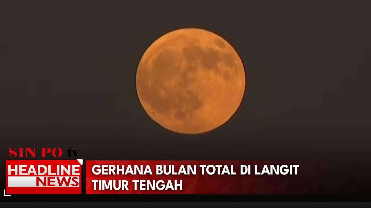 Gerhana Bulan Total Di Langit Timur Tengah