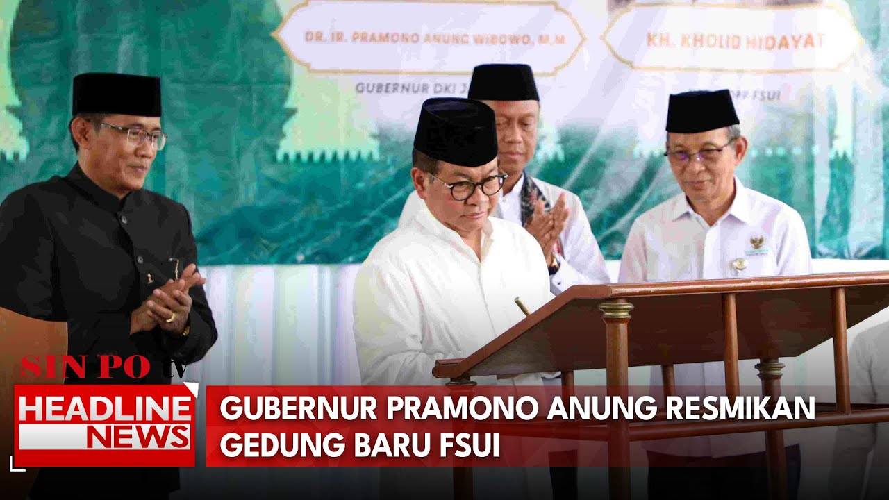 Gubernur Pramono Anung Resmikan Gedung Baru FSUI