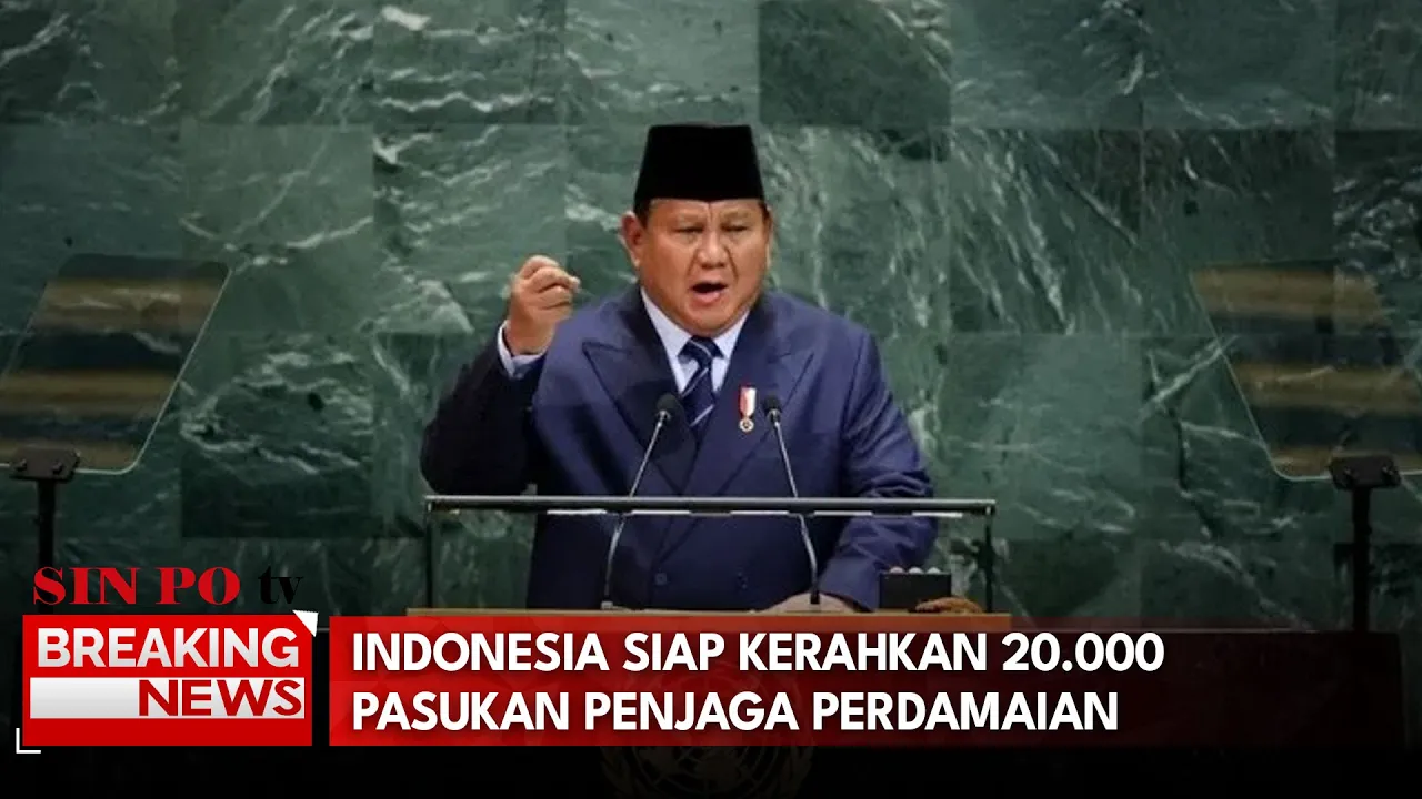Indonesia Siap Kerahkan 20.000 Pasukan Penjaga Perdamaian