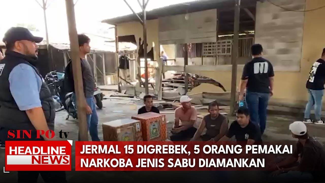 Jermal 15 Digrebek, 5 Orang Pemakai Narkoba Jenis Sabu Diamankan