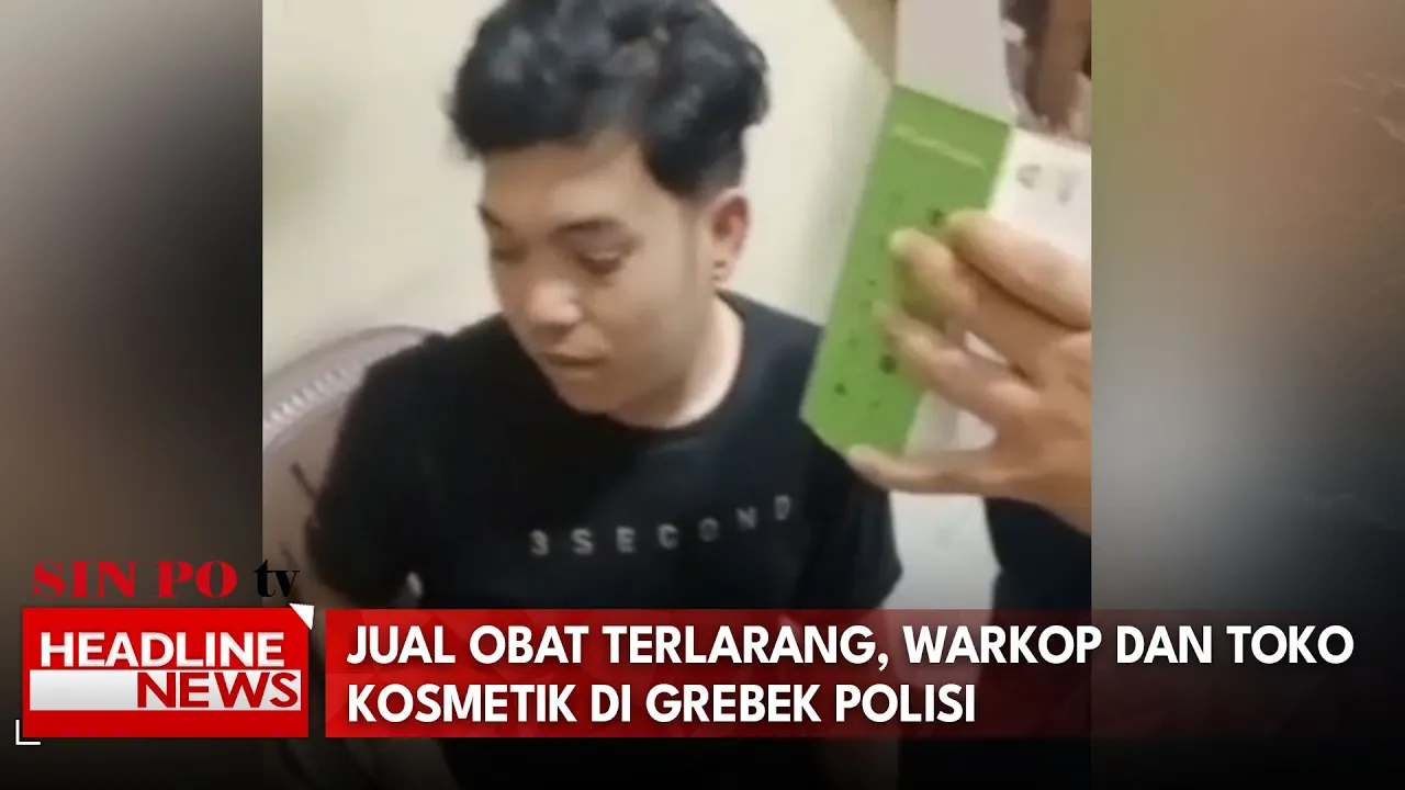 Jual Obat Terlarang, Warkop dan Toko Kosmetik Digerebek Polisi