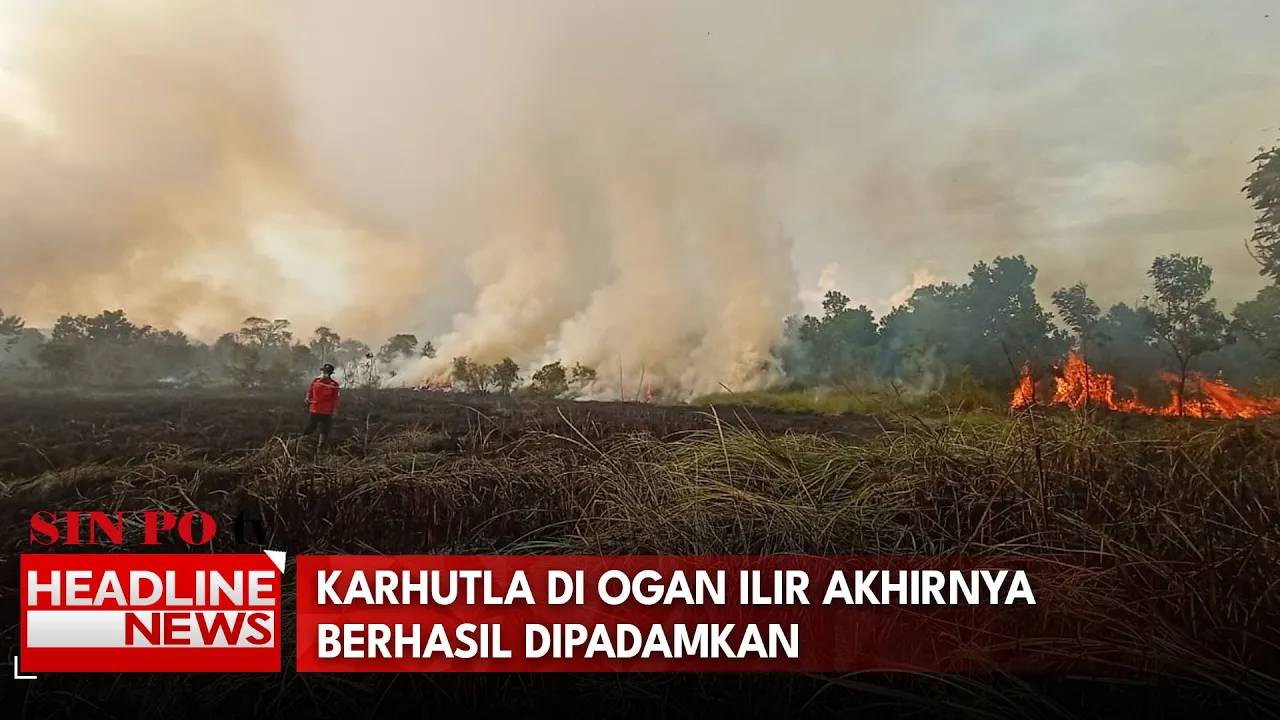 Karhutla Di Ogan Ilir Akhirnya Berhasil Dipadamkan