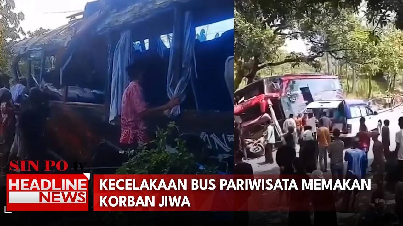 Kecelakaan Bus Pariwisata Memakan Korban Jiwa
