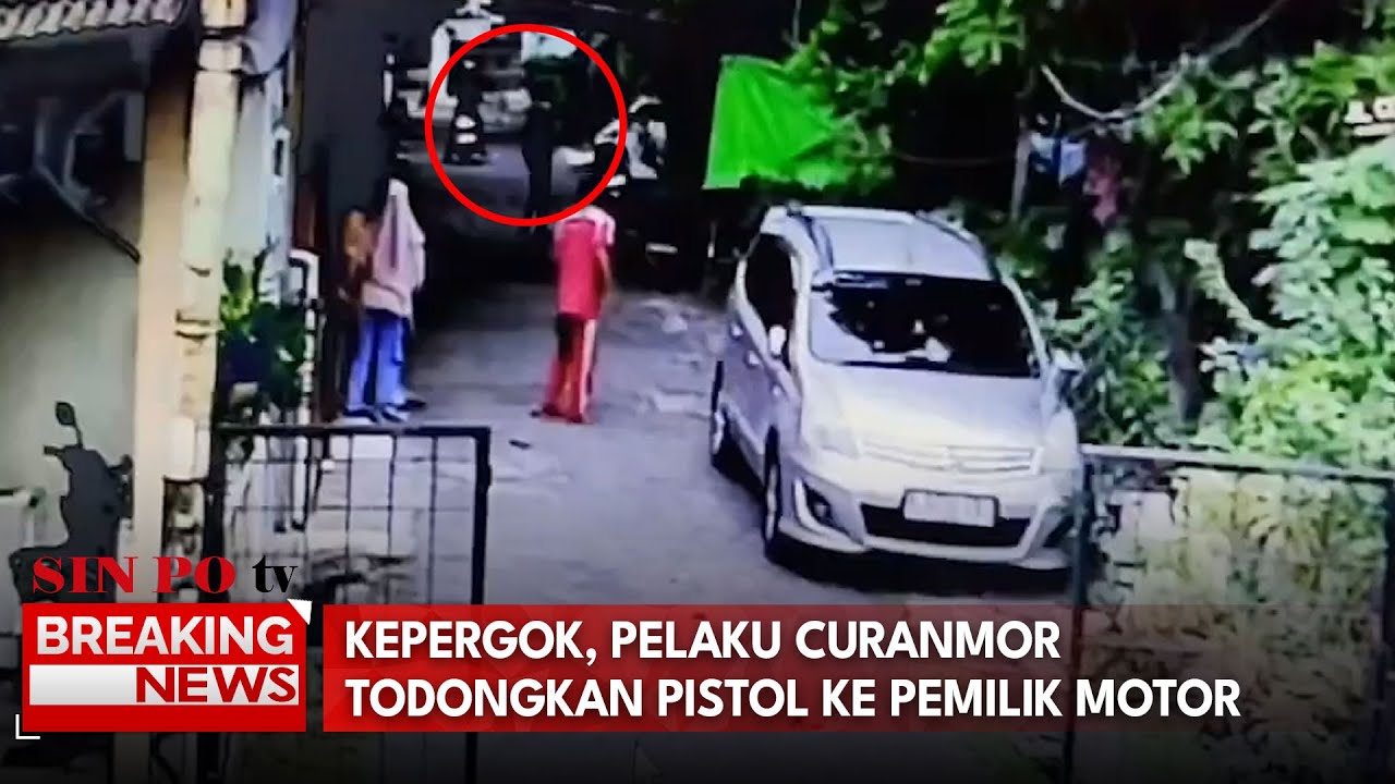 Kepergok, Pelaku Curanmor Todongkan Pistol Ke Pemilik Motor