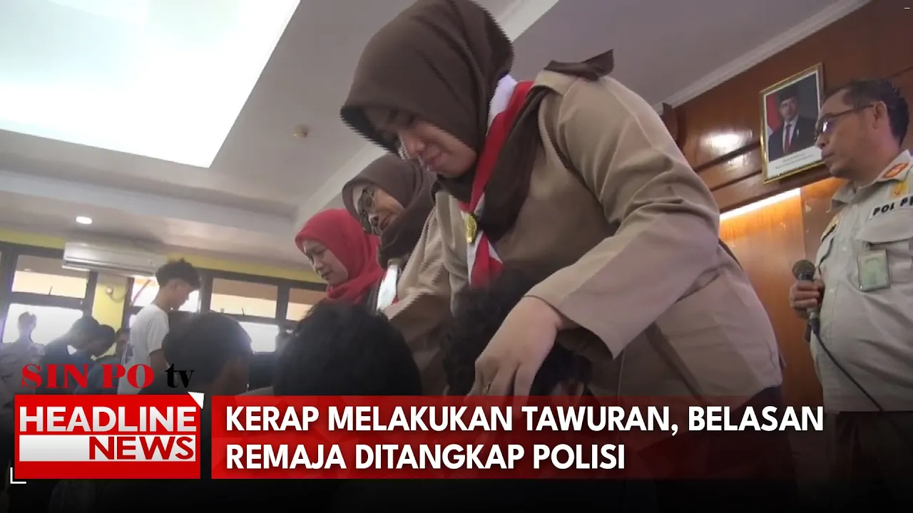 Kerap Melakukan Tawuran, Belasan Remaja Ditangkap Polisi