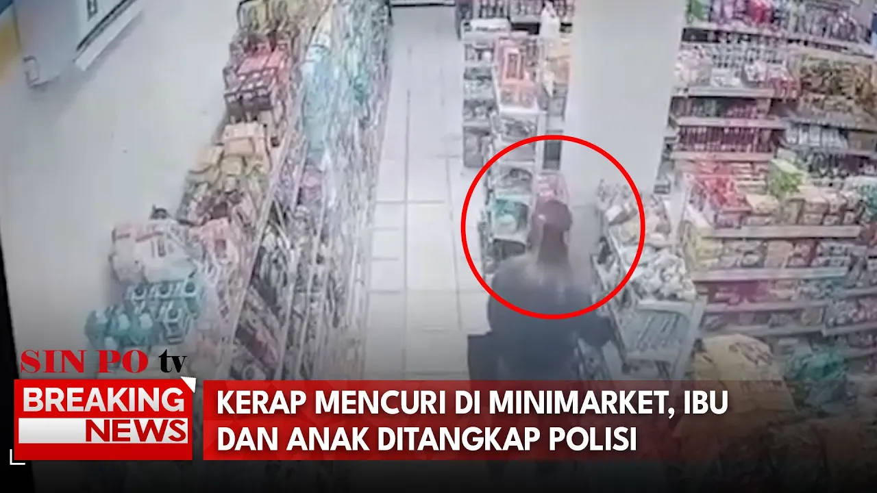 Kerap Mencuri Di Minimarket, Ibu Dan Anak Ditangkap Polisi