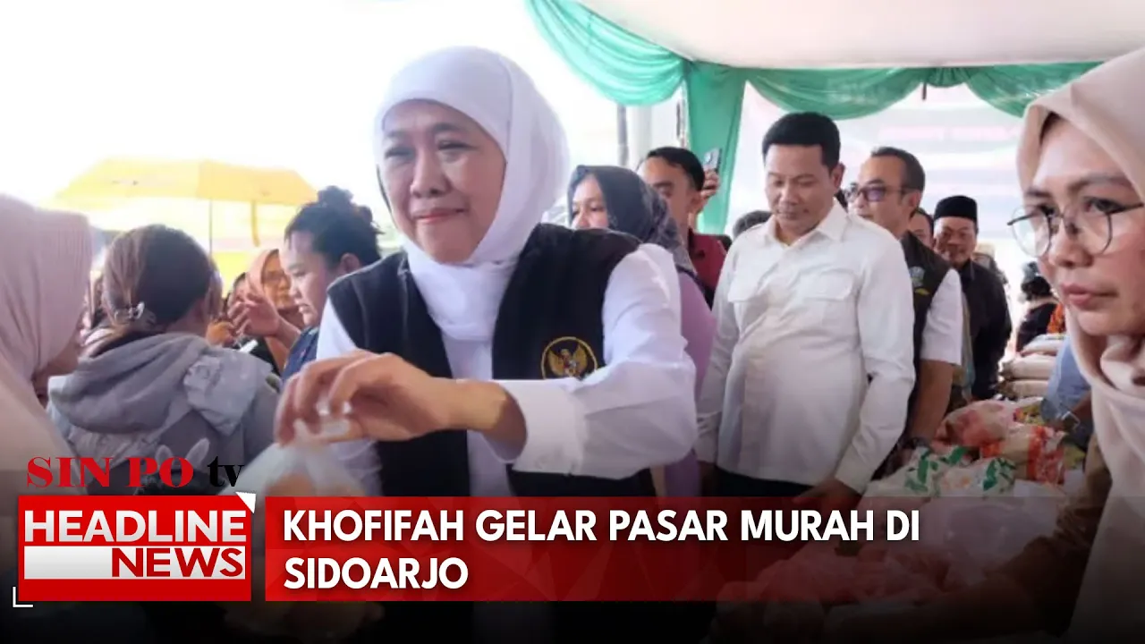 Khofifah Gelar Pasar Murah Di Sidoarjo