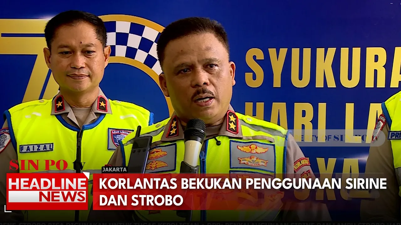 Korlantas Bekukan Penggunaan Sirine Dan Strobo