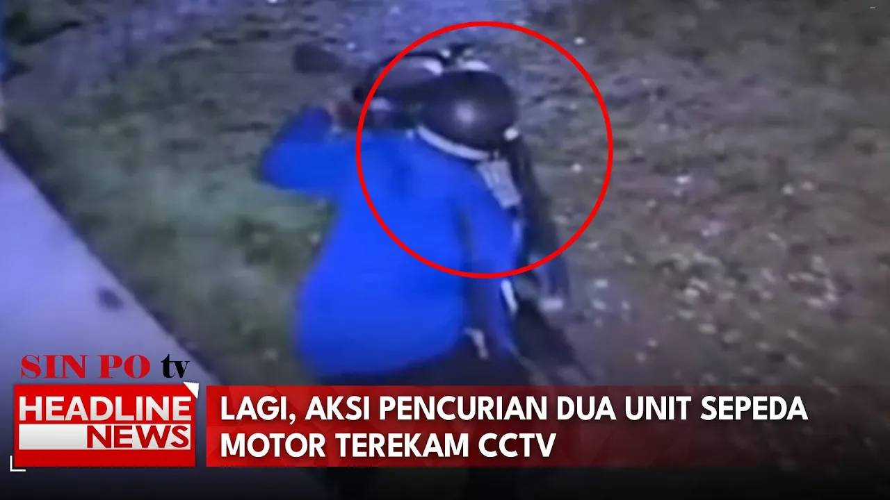 Lagi, Aksi Pencurian Dua Unit Sepeda Motor Terekam CCTV