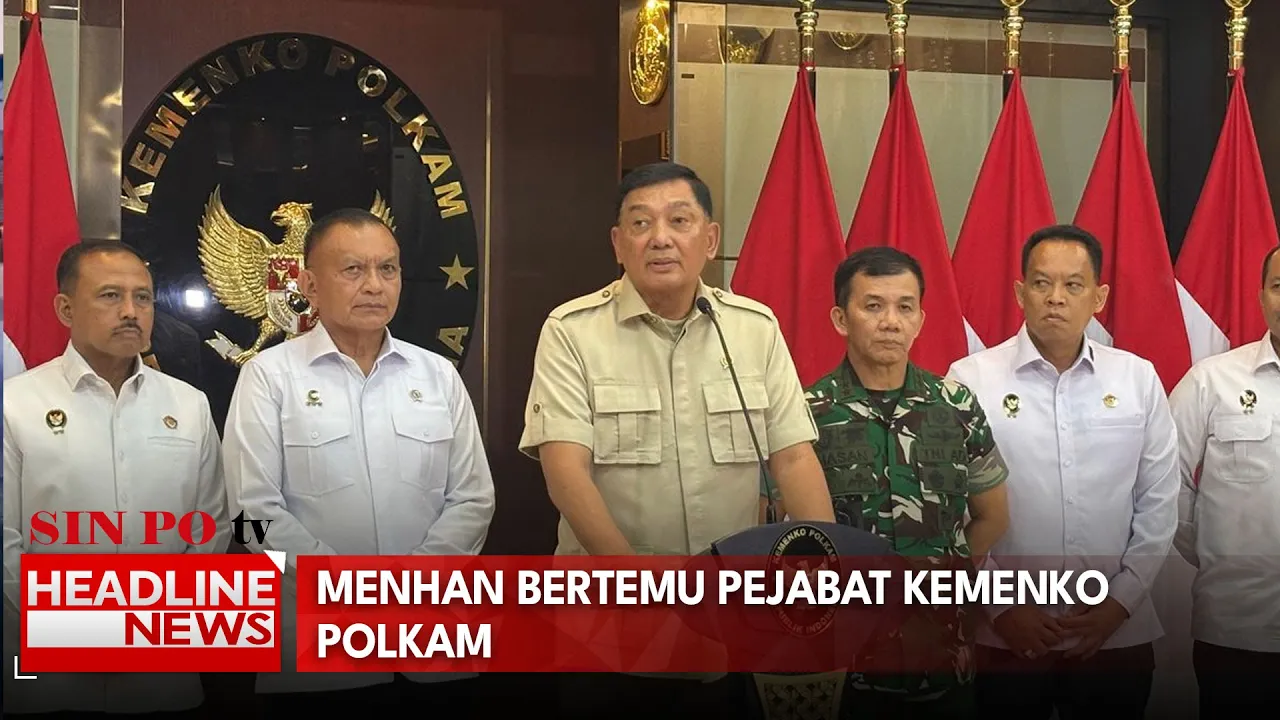 Menhan Bertemu Pejabat Kemenko Polkam