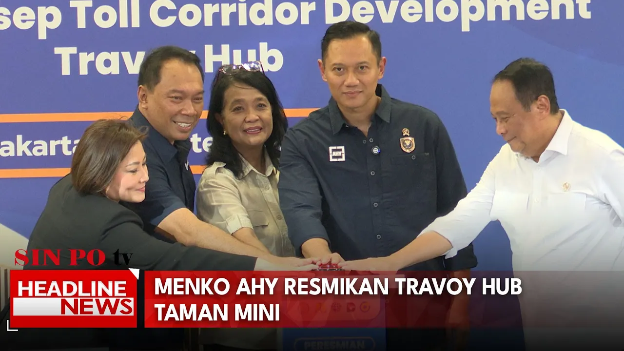 Menko AHY Resmikan Travoy Hub Taman Mini