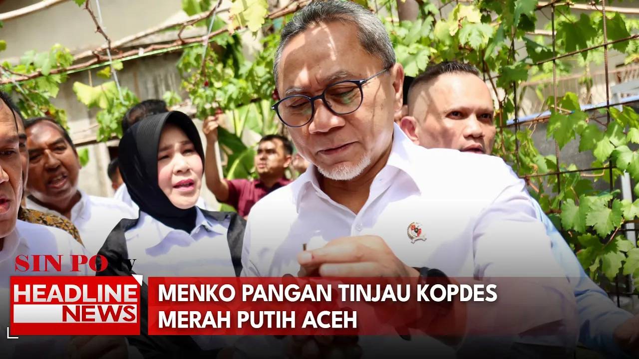 Menko Pangan Tinjau Kopdes Merah Putih Aceh
