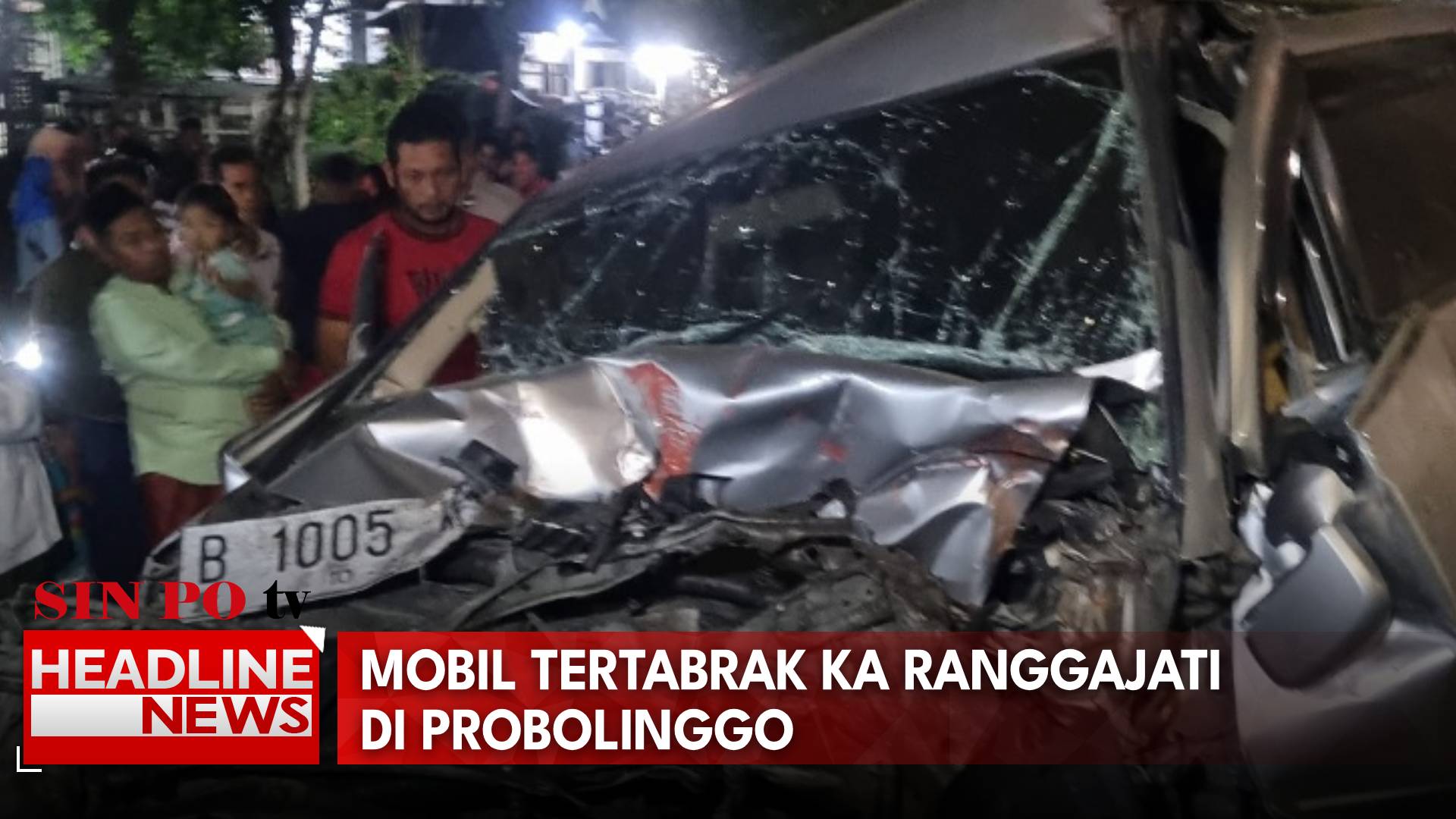 Mobil Tertabrak KA Ranggajati Di Probolinggo