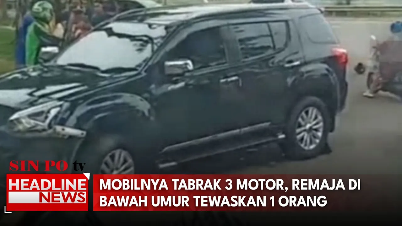 Mobilnya Tabrak 3 Motor, Remaja Di Bawah Umur Tewaskan 1 Orang Pengendara