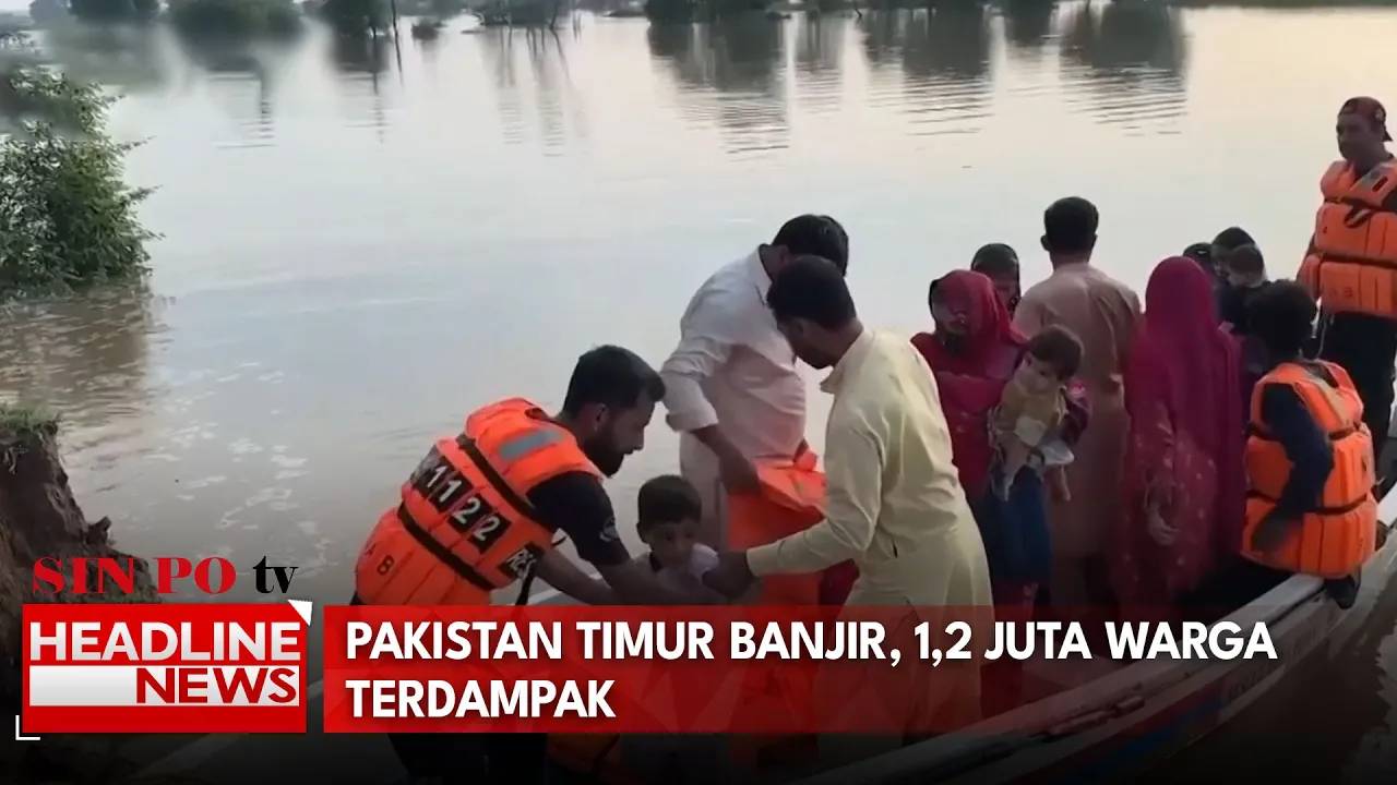 Pakistan Timur Banjir, 1,2 Juta Warga Terdampak
