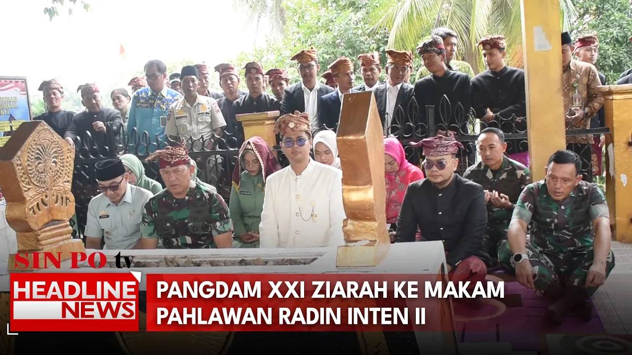 Pangdam XXI Ziarah Ke Makam Pahlawan Radin Inten II